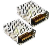 2x 12V 5A 60W Alimentatore a Commutazione, Trasformatore LED Convertitore a Commutazione Convertitore di Tensione Regolato AC 220V a DC 12 Volt, Adattatore Trasformatore per Strisce LED, Progetti di