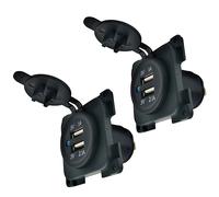2x 12V Dual USB Socket Charger For Campervan Motorhome Caravan Boat RV Marine