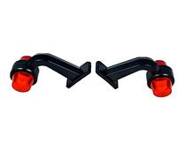 2x 12V LED Rosso Arancio Posteriore Laterale Angolo Indicatore Luci per Scania
