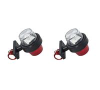 2x 12V LED rosso/bianco marcatore specchietto retrovisore esterno luci di pos...