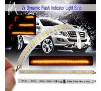 2x 12V Luci Di Segnale Freno Laterale Retrovisore Dinamiche A LED 32 Waterproof