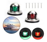 2x 12V Marine Luce LED acciaio INOX luci laterali di Navigazione Barca Yacht H7