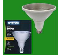 2x 15W (=100W) PAR38 LED Ultra Bassa Energia Spot Lampadina Es E27 Sicurezza [EEK: F]