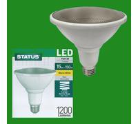 2x 15W (=150W) PAR38 LED Ultra Bassa Energia Spot Lampadina Es E27 Sicurezza [EEK: A+]