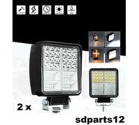 2x 162W LED Combo Flood Bianco Giallo Fendinebbia DRL Trattore Barca Camion Auto
