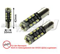 2x 18 SMD LED lampadine Can-Bus CheckControl Ba9s T4W no luce di posizione