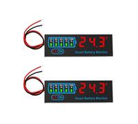 2X 18650 Li-Ion Lipo Lithium Test 7-55V Acid Battery Level Indicator Tester LEDDisplay Meter Module CapacitÃ VoltageMeter,C