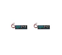 2X 18650 Li-Ion Lipo Lithium Test 7-55V Acid Battery Level Indicator Tester LEDDisplay Meter Module Capacità VoltageMeter,A