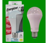 2X 18W (=150W) Energizer GLS ES E27 Lampadina LED, 6500K Luce Diurna 2542Lm