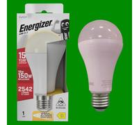 2X 18W (=150W) Energizer GLS ES E27 LED Lampadina, 2700K Bianco Caldo 2542Lm