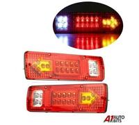 2x 19 LED Bus Camion Rimorchio Furgone Stop Posteriore Frecce Reverse Lamp 12v