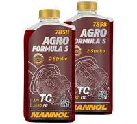 2x 1Liter Giardino Tosaerba Olio Agro Formular S Mannol Gartentechnik Api TC