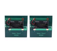 2X 1W 4V Ricaricabile AA Batteria Solare Cellulare con Base per 2XAA Sotto Carica le Batterie Direttamente
