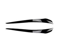 2X 2010-2013 Per BMW Per E92 E93 Serie 3 Per 325i 330i 330d 335i 335d LCI Adesivi 3D Tuning Fari Sopracciglia Malefiche Palpebre Di ABS Spoiler paraurti anteriore(Nero lucido)