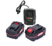 2x 20V 4.5Ah Li Ion Batteria e 1x 21V 2.4Amp Caricatore Rapido Compatibile con