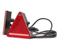 2x 24/7 AUTO Set Luci Posteriori LED Triangolo Riflettente Per Rimorchio