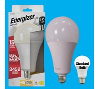2X 24,9W (=200W) Energizer Grande 110Mm GLS ES E27 Lampadina A LED 2700K