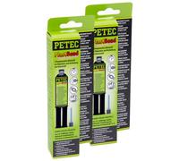 2x 24 ML PETEC Adhesivo Adesivo 2k Plastbond Nero 98325 Incollaggio Plastica