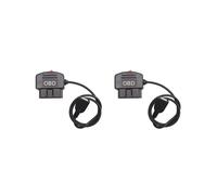 2X 24 Ore 5V 3A USB Cavo di Ricarica per Auto OBD Kit Cablato con Interruttore Cavo da 0,5 Metri per Dash Cam Camcorder Veicolo DVR