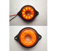 2X 24V LED Arancione 10 LED Luci Marker Laterali Camion Rimorchio Furgone