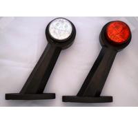 2X 24V Luce Lampada Marker Laterale In Gomma Per Camion Rimorchio Carovana