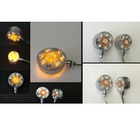 2X 24V Luci Indicatori Laterali LED Cromate Per Camion DAF Volvo Scania MAN