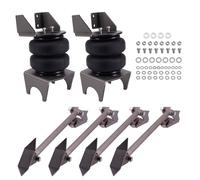 2x 2500 lbs Air Suspension Bags Triangulated Mount Bracket + 4 Link Kit Axle