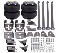 2x 2500 lbs Air Suspension Bags Triangulated Mount Bracket + 4 Link Kit Axle
