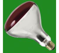 2x 250W Infrarossi Calore Lampadina Rosso Rubino Es E27 Lampada,Muscoloso
