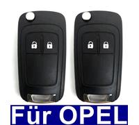 2x 2Tasten Pieghevole Chiave Alloggiamento per Opel Astra J Insignia Corsa E