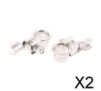 2X 2x Auto Terminali Batteria Sgancio Rapido Connettore Morsetto In Rame