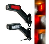 2x 3 Funzionali LED Luce di Limitazione Su Flessibile Braccio Gomma X Camion Pkw