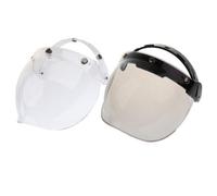 2X 3-Snap Bubble Wind Shield Visor Per Bonanza Biltwell Caschi Da Moto