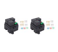 2X 3 Vie 4 Pin Portafusibile Relè Portafusibile Circuito Standard ATO Blade3608