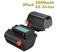2x 3000mAh 18V Al litio Batteria per Gardena BLi-18 9840-20 ComfortCut Li-18/50