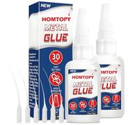 2x 30g Colla Istantanea Extra Forte, Colla Scarpe con Testa Antiessiccazione, Super Glue Colla Istantanea Liquida per Plastica, Vetro, Legno, Pietra, Artigianato Fai da te, Molti Altri Materiali