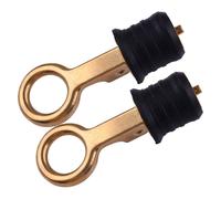 2x 32mm Brass Marine Boating Snap handle drain plug Sealing Get