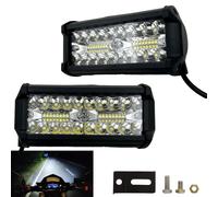 2X 36LED Lavoro Luce IP67 LED Barrette Pois Cialde Nebbia Lampada Offroad Guida