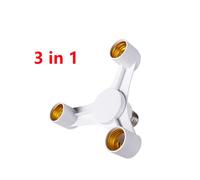 2X 3In1 E27 un E27 Extended LED Lampadine Socket Splitter Adattatore Supporto di Alta Qualità per La Fotografia nel Studio Fotografico