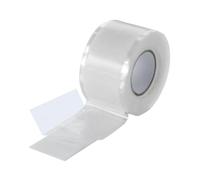 2x 3m Self-fusing silicone tape (self-amalgamating, self-vulcanizing), Insulation tape and Sealing tape (water, air), 25 mm wide, white