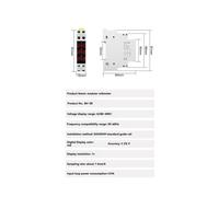 2X -3R LED Voltmetro Trifase Display Digitale Misuratore di Tensione Modulare 80-500VAC Din Rail V1 V2 V3