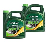 2X 4 Litri Original FANFARO MAX 5 80W-90 GL-5 LS API GL 5 LS Olio Per Ingranaggi