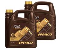 2X 4 Litri Originale PEMCO Olio Motore iDRIVE 102 20W-50 API SL/CF Engine Oil