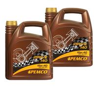 2x 4 Litro Originale PEMCO olio motore idrive 140 15W-40 Api Sl / Cf Oil