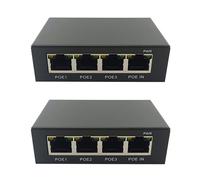 2X 4 Porte Gigabit POE Extender 100/1000M Extender IEEE802.3Af/ Plug&Play4054