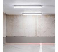 2x 44 W LED Soffitto Lampade Tubi Industriale Luci Ambienti Umidi Hallen Faretto [EEK: F]