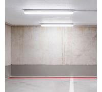 2x 44 W LED Soffitto Lampade Tubi Industriale Luci Ambienti Umidi Hallen Faretto