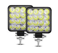 2X 48W LED LUCE LAMPADA FARO DA LAVORO 12V FARETTO AUTO BARCA FUORISTRADA