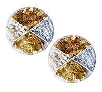 2X 4IN1 Box Clip Universali Fermagli Ufficio Puntine Da Disegno