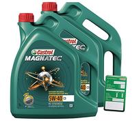 2x 5 L = 10 litro Castrol Magnatec 5W-40 C3 olio motore incl. Castrol etichetta cambio olio; specifico: API SN/CF; ACEA C3; MB 229.31; VW 502 00/505 00; BMW Longlife-04; Renault RN0700/0710; dexos2®;